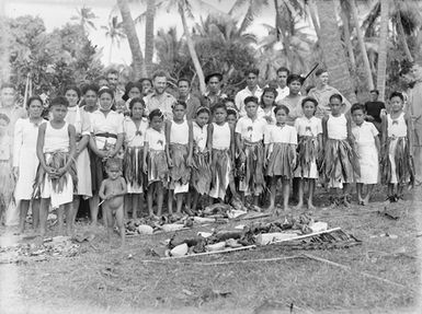 [Large group of Pacific Island children]