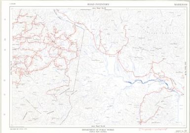 Papua New Guinea road inventory, July 1975: Markham (Sheet 23)