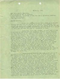 Letter from Sidney Jennings Legendre, March 5, 1945