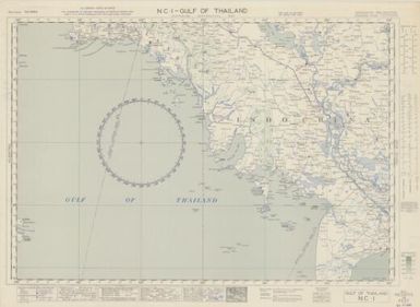 Australian aeronautical map: Gulf of Thailand (Sheet NC1)