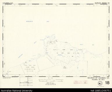 Papua New Guinea, Lolobau SE, Survey Index 18, 1:50 000, 1974