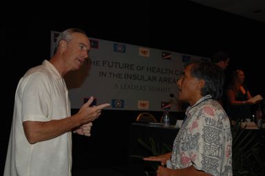 [Assignment: 48-DPA-09-30-08_SOI_K_Isl_Conf_Final] Final day of Insular Areas Health Summit [("The Future of Health Care in the Insular Areas: A Leaders Summit") at the Marriott Hotel in] Honolulu, Hawaii, where Interior Secretary Dirk Kempthorne [joined senior federal health officials and leaders of the U.S. territories and freely associated states to discuss strategies and initiatives for advancing health care in those communinties [48-DPA-09-30-08_SOI_K_Isl_Conf_Final_DOI_0787.JPG]