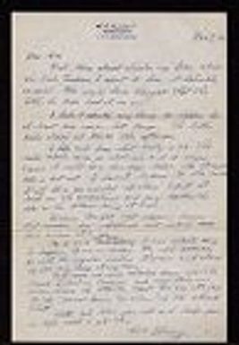Letter from Franklin Warren VanWert to his mother