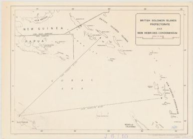 British Solomon Islands Protectorate and New Hebrides condominium / drawn by the National Mapping Office, Department of the Interior