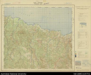 Papua New Guinea, Northeast New Guinea, Pommern Bay, 1 Inch series, Sheet 3113, 1945, 1:63 360