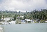 Federated States of Micronesia, waterfront homes on Weno Island in Chuuk State