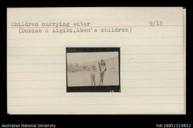 Children carrying water