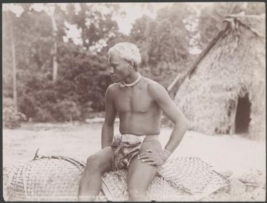 A young man of Nukapu, Reef Islands, 1906 / J.W. Beattie