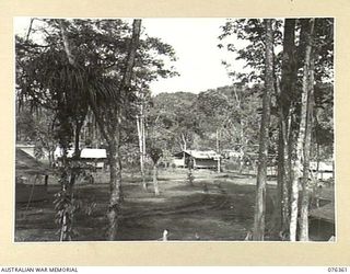 LAE, NEW GUINEA. 1944-10-03. A SECTION OF THE ADMINISTRATION AREA, HEADQUARTERS, 6TH INFANTRY BRIGADE ON THE BUTIBUM ROAD