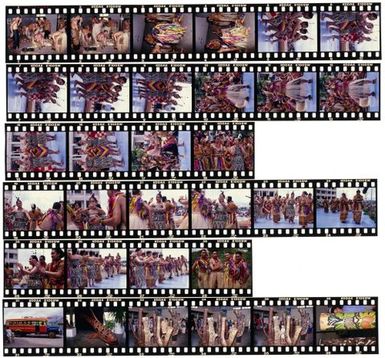 South Pacific Festival of the Arts, Apia, 1996. Tongan performers and secondary schools art exhibition