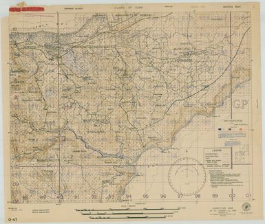 Island of Guam: Agana Bay - Special Air and Gunnery Target Map and Overlay