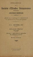 Bulletin de la Société des Études Océaniennes numéro 02