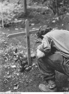 In the course of securing the Rabaul area following landings by troops of 4 Infantry Brigade on 10 September, a cemetery was discovered off Tunnel Hill road. The cemetery contained bodies of Allied ..