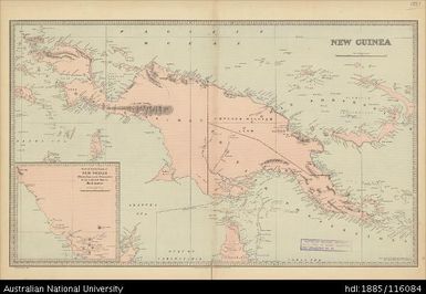 PNG-Indonesia, New Guinea, Historic Atlas, 1:4 300 000, 1888