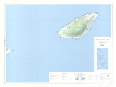 Carte de la Mélanésie au 1100.000 Archipel des Nouvelles Hebrides: Aoba (6)