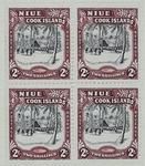 Stamps: Niue and Cook Islands Two Shillings