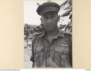 BORAM, NEW GUINEA. 1945-10-10. LIEUTENANT COLONEL K.H. MCGARRITY, COMMANDING OFFICER 2/1 FIELD AMBULANCE