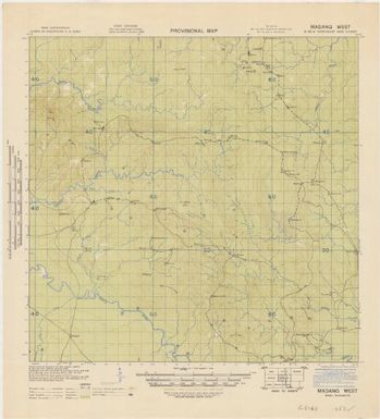 Provisional map, northeast New Guinea: Madang West (Sheet Madang West)