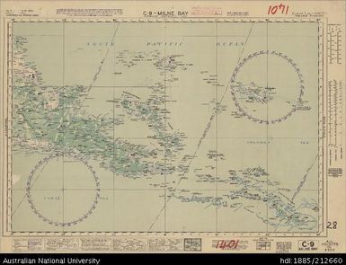 Papua New Guinea, Milne Bay, Australia, Sheet C9, 1944, 1:1 000 000