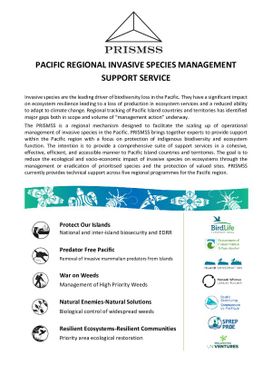 Pacific Regional Invasive Species Management Support Service (PRISMSS)