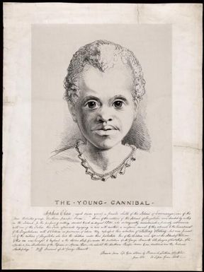 The young cannibal, Sophia Elau / drawn from life & on stone by Frederick Tatham, sculptor, June 1831