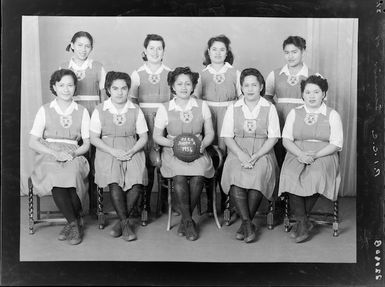 Pacific Islanders Congregational Church Basketball Club, junior A grade team, 1954