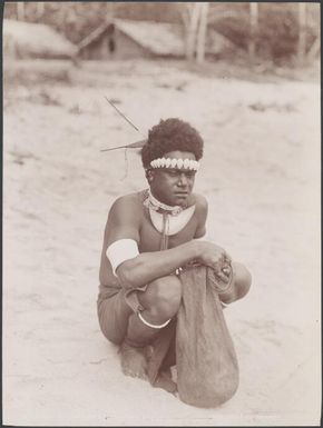 A young man of Malaita, Solomon Islands, 1906 / J.W. Beattie
