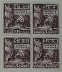 Stamps: Samoan Three Pence