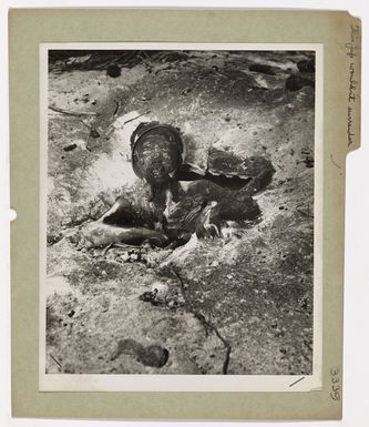 Photograph of Burned Body of Japanese Soldier