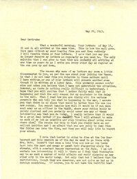 Letter from Sidney Jennings Legendre, May 29, 1943