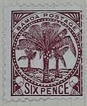 Stamp: Samoan Six Pence