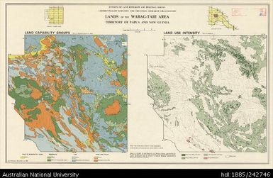 Papua New Guinea, Lands of the Wabag-Tari Area, Land Capability Groups - Land Use Intensity, CSIRO Land Research Series 15, 1965, 1:500 000