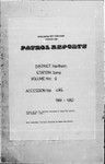 Patrol Reports. Northern District, Ioma, 1961 - 1962