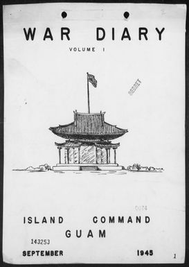 COM GUAM ISLAND - War Diary, 9/1-30/45