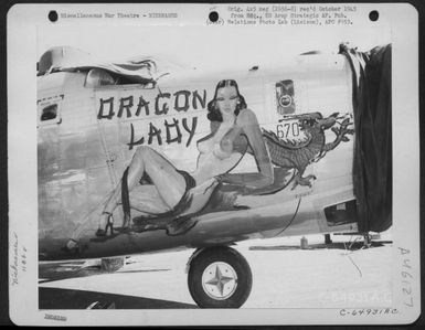 The Consolidated B-24 Liberator, "Dragon Lady" Of The 11Th Bomb Group, Based On Guam, Marianas Islands. 4 May 1945. (U.S. Air Force Number C64931AC)