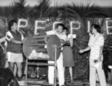 AFSCME Local 152, HGEA, PEOPLE rally, Honolulu, 1982