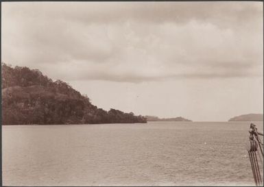 The south entrance of Sandfly Channel at the island of Florida, Solomon Islands, 1906 / J.W. Beattie