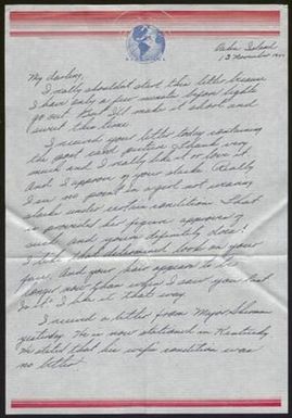 [Letter from James Patrick to Mary Jean Ross, November 13, 1944]