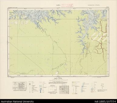 Indonesia, Western New Guinea, Sara, Series: Nederlands-Nieuw-Guinea, Sheet 13-J, 1957, 1:100 000