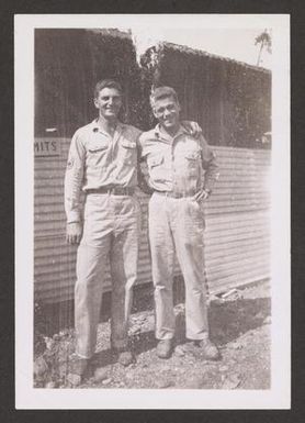 [Two Soldiers Taking Photo]