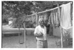 Day at Fila Islands with P.R.C. missionaries Bill and Margaret Tuthill, Walter Tulangi, Mr Sope with his yams drying for planting