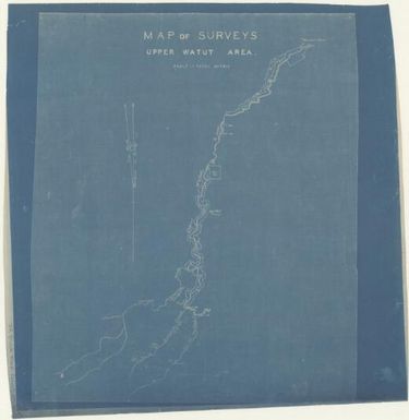 Map of surveys Upper Watut area. (Recto J.R. Black Map Collection / Item 111)