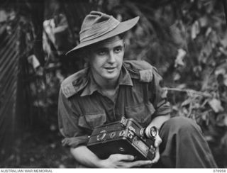 MALMAL, JACQUINOT BAY, NEW BRITAIN. 1944-11-13. NX202594 SERGEANT REGINALD MERVYN BARRETT, CINE PHOTOGRAPHER MILITARY HISTORY SECTION