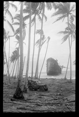 Guadalcanal coast, Solomon Islands, at RNZAF (Royal New Zealand Air Force) Camp Kiwi