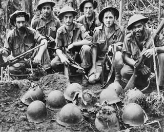 Most of the hand to hand fighting took place in the Gorari region, where one Australian unit killed and buried over 500 enemy troops. The Japanese dead were buried in common graves, five, six and ..