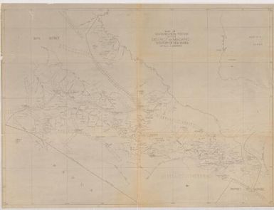 Map of south western portion of district of the Madang, Territory of New Guinea