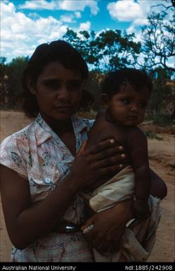 Aboriginal woman and child