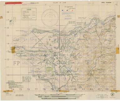 Island of Guam: Apra Harbor - Special Air and Gunnery Target Map