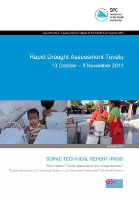 Rapid drought assessment Tuvalu. 13 October - 8 November 2011.