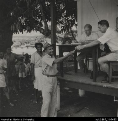 Mill staff collecting wages